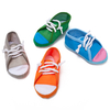 Custom Pet Molar Toy Shoe Biting Interactive Puppy Dog Cotton Chew Plush Dog Toy