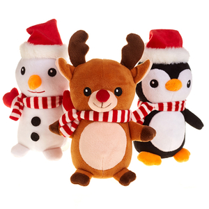 Cute Deer Santa Claus Snowman Children Stuffed Decoration Reindeer Doll Christmas Animal Plush Toy