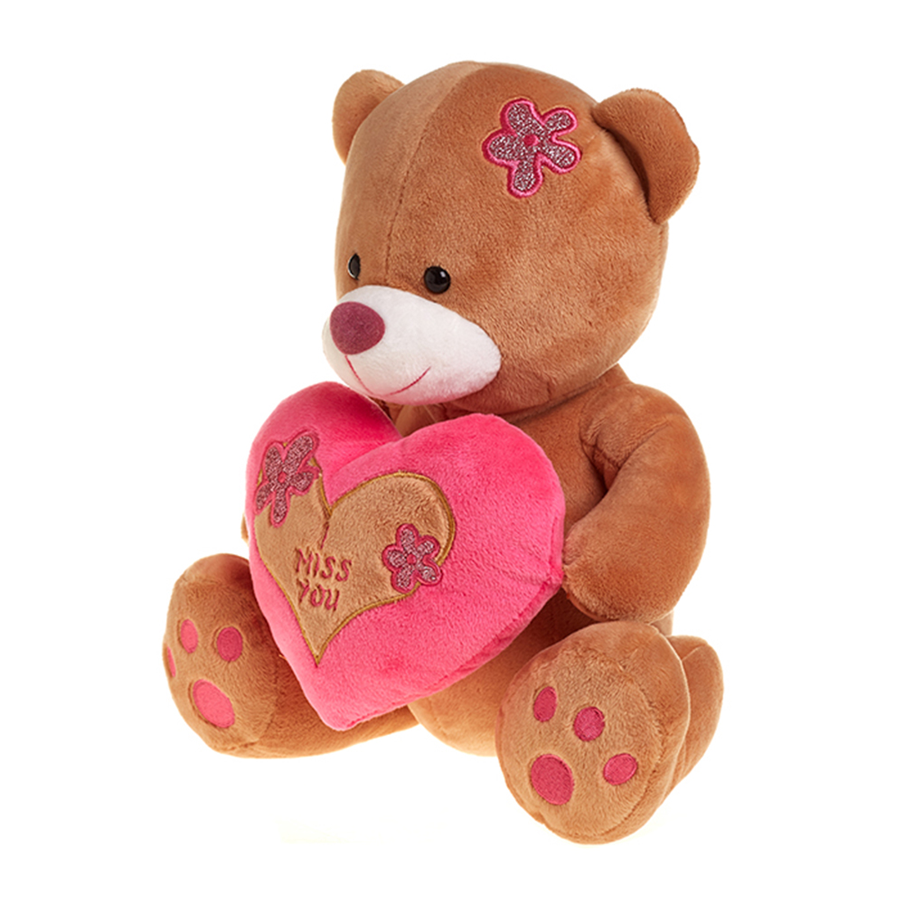 Customized Cute Love Plush Toy Soft Red Valentine's Day Plush Teddy Bear And Mother's Day Gift