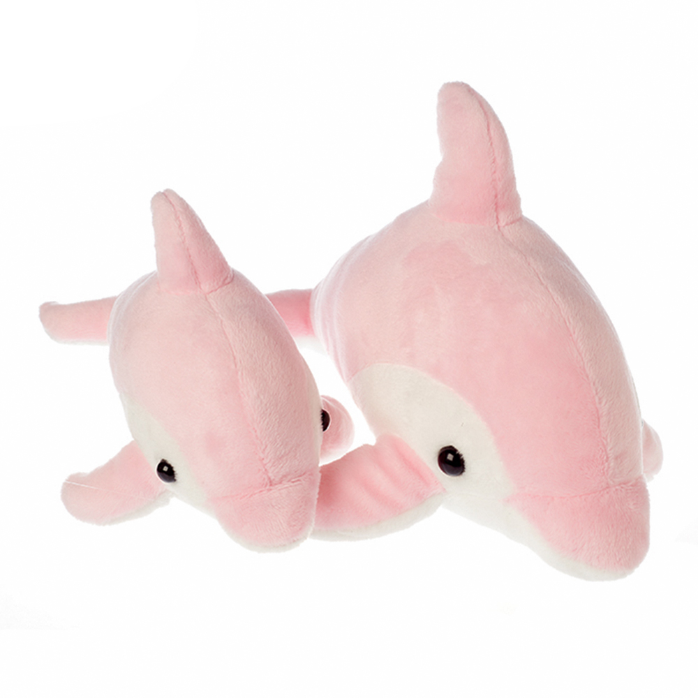Custom High Quality New Design Pink/Blue Plush Big Stuffed Soft Dolphin Doll Toy