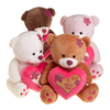 Customized Cute Love Plush Toy Soft Red Valentine's Day Plush Teddy Bear And Mother's Day Gift