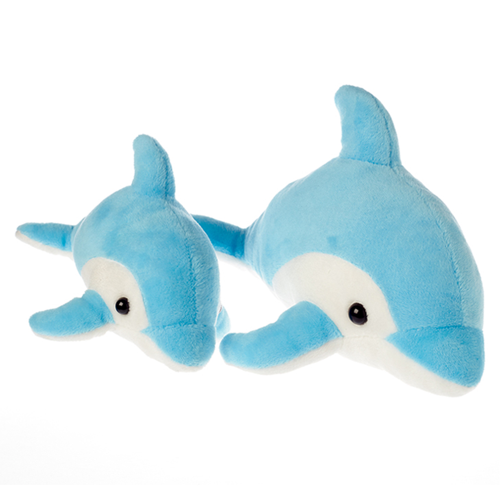 Custom High Quality New Design Pink/Blue Plush Big Stuffed Soft Dolphin Doll Toy