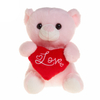Cheap Plush Stuffed Teddy Bears With Red Heart Valentine Day Gift For Girlfriends