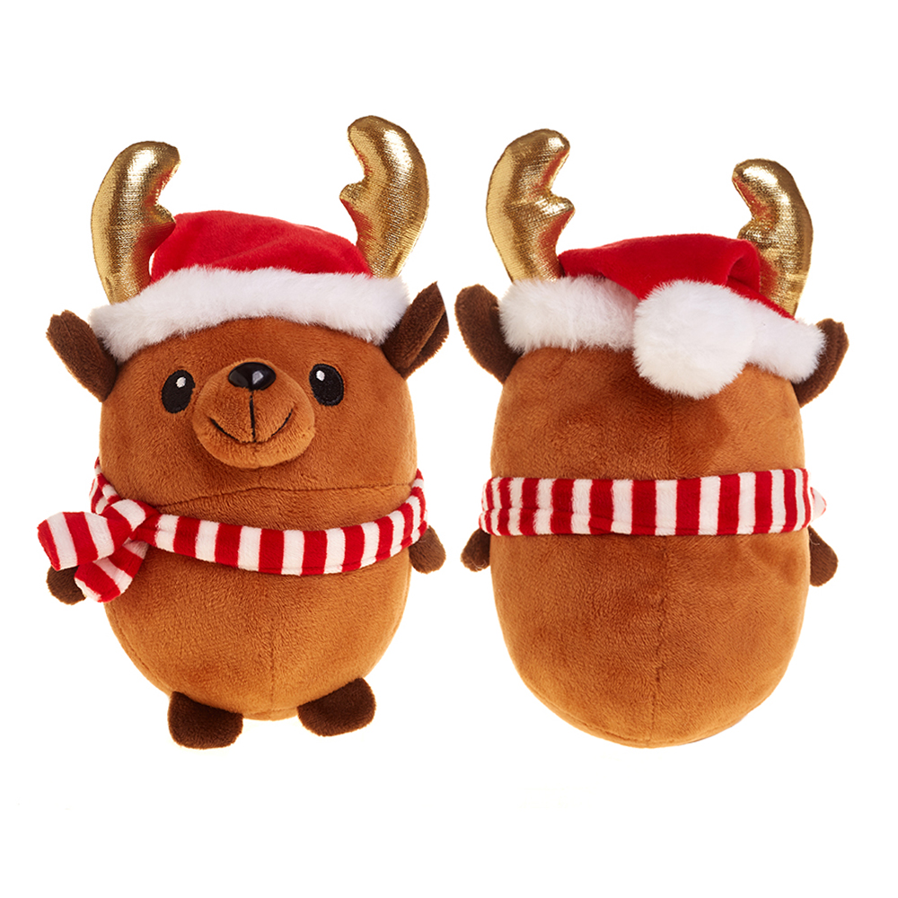 Factory Custom Funny Christmas Soft Plush Toys Elf Snowman Santa Claus Doll