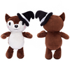 Custom Halloween Stuffed Plush Fox Pig Raccoon Penguin Toy In Pumpkin Head