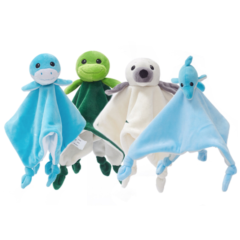 Baby Lovey Blanket Soft Cotton Appease Towel Teether Baby Comforter Security Blanket Toy