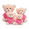 Oem Odm Valentine Stuffed Bears Wholesale Love Heart Plush Toy Teddy Bear For Gifts