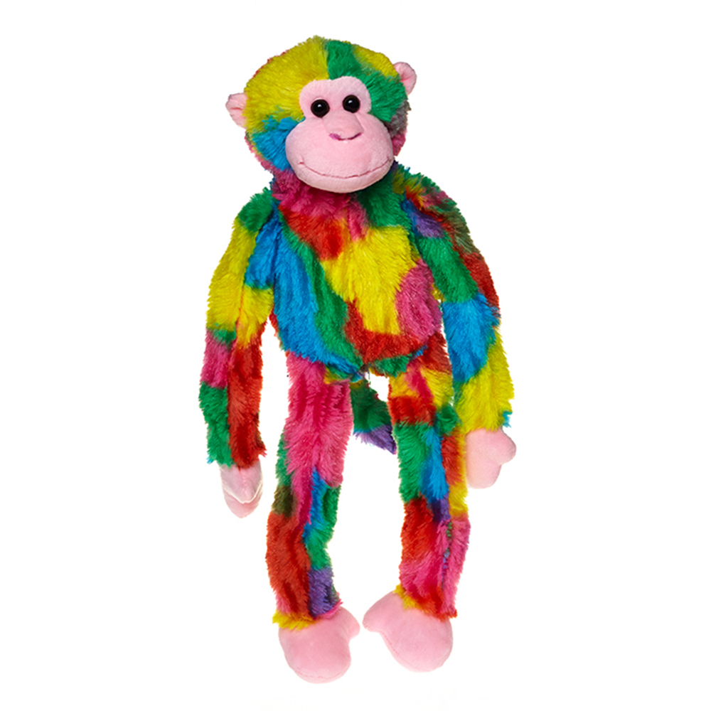 Rainbow monkey toy stuffed plush toy custom plush toy