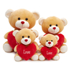 Oem Odm Valentine Stuffed Bears Wholesale Love Heart Plush Toy Teddy Bear For Gifts