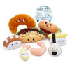 Wholesale Custom Fast Food Lunch Pack Design Soft Stuffed Plush Dog Toys Squeaky Pet Toy