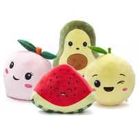 Wholesale Kawaii Custom Soft Stuffed Fruit Shape Plush Toy Pillow Baby Sleeping Kids Toy