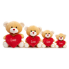 Oem Odm Valentine Stuffed Bears Wholesale Love Heart Plush Toy Teddy Bear For Gifts