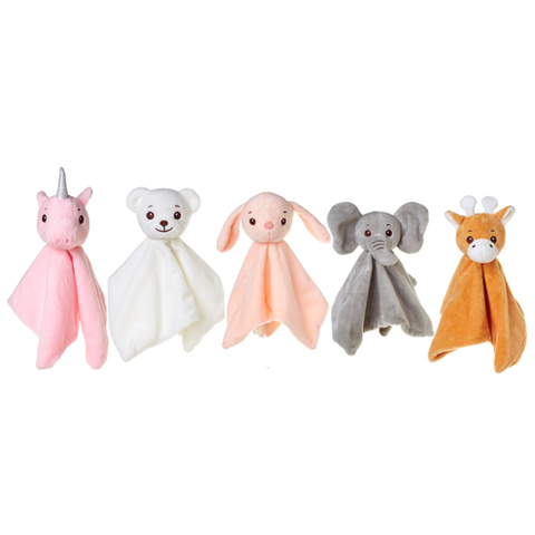 Baby Plush Toys Appease Towel Soft Stuffed Comforting Towel Sleeping Plush Toys