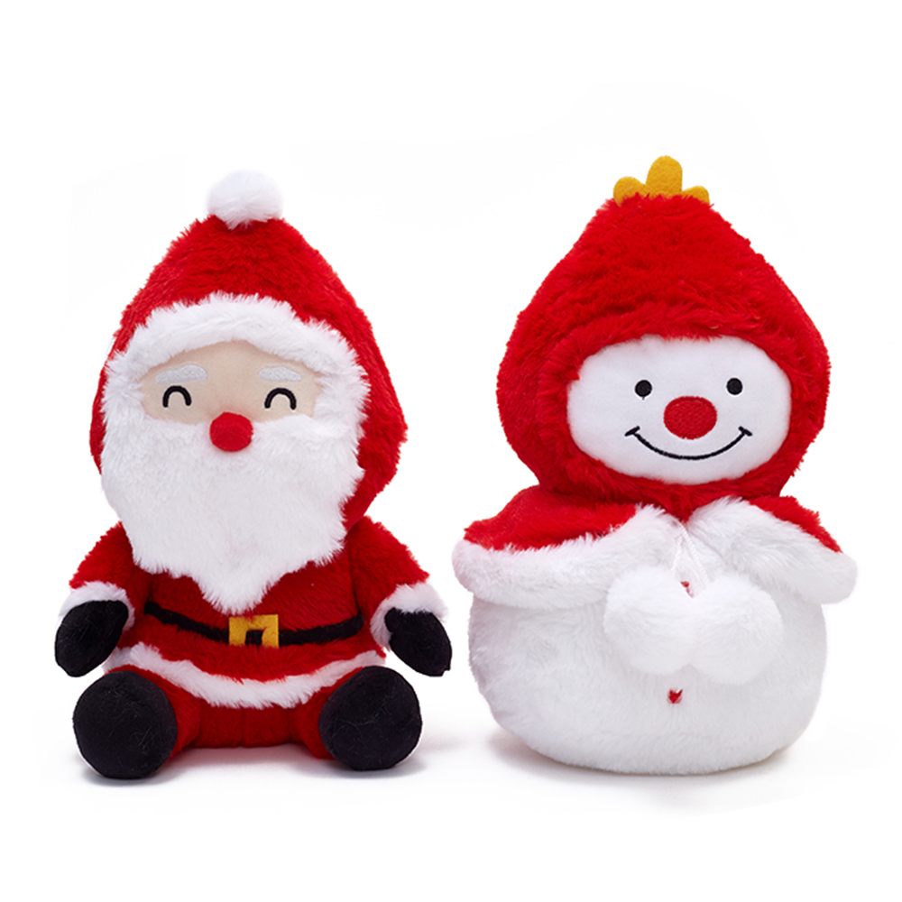 OEM ODM Custom Christmas Decorative Gift Stuffed Plushies Soft Santa Claus Plush Toy