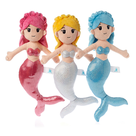 Custom Cartoon Kawaii Mermaid Plush Doll Toy Cute Doll Stuffed For Girl Gift