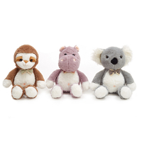 Factory Custom Plush Doll Soft Microwavable Stuffed Animal Cute Gray White Koala Plush Toy