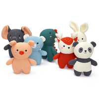 Cute Hand Crochet Cotton Stuffed Animal Doll Cartoon Custom Knitted Amigurumi Crochet Plush Toys