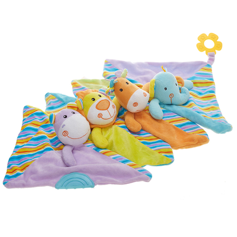 Luxury Stuffed Animal Appease Comforter Towel Bedding Plush Baby Security Blanket