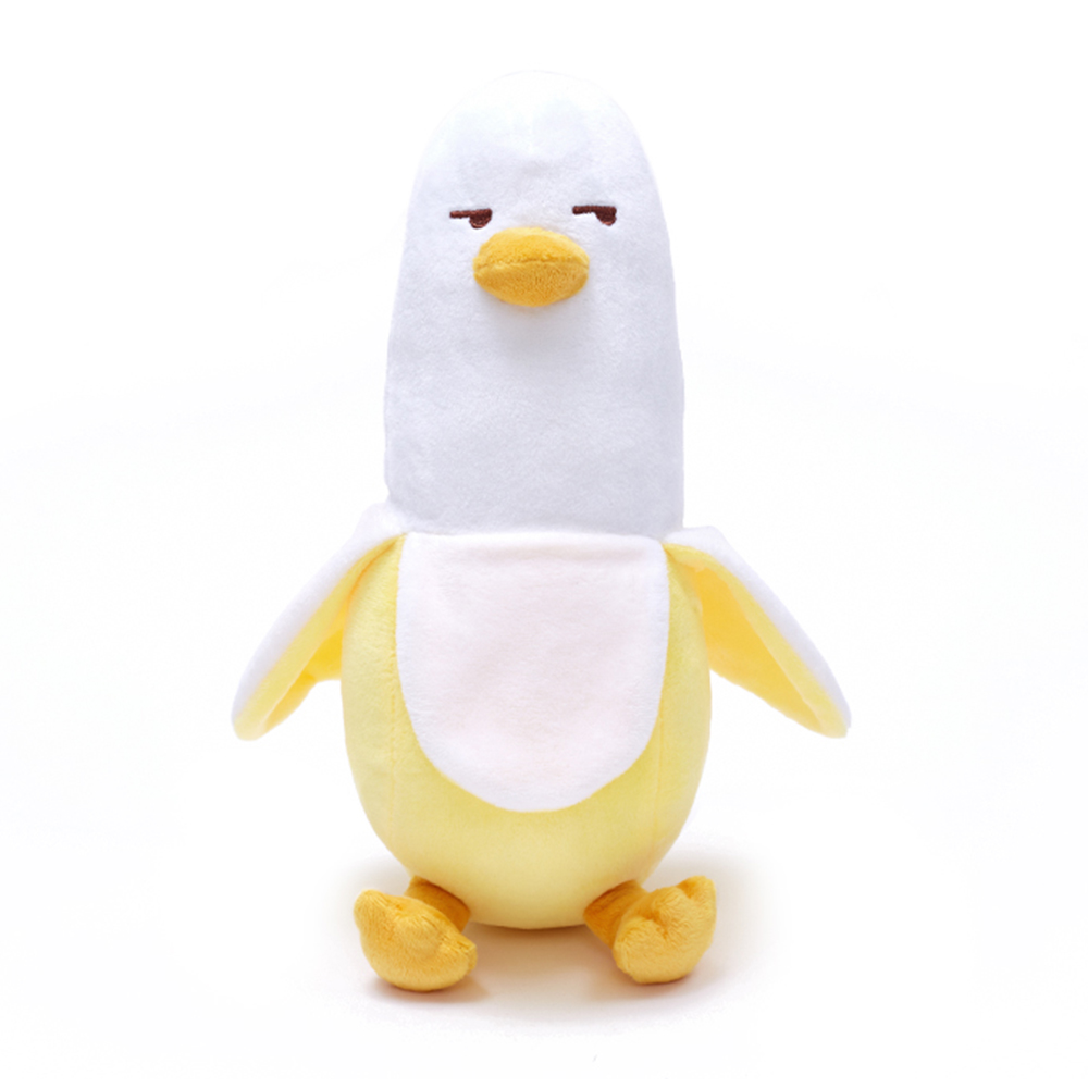 New High Quality Custom Soft Stuffed Animal Plush Banana Duck Toy For Gift