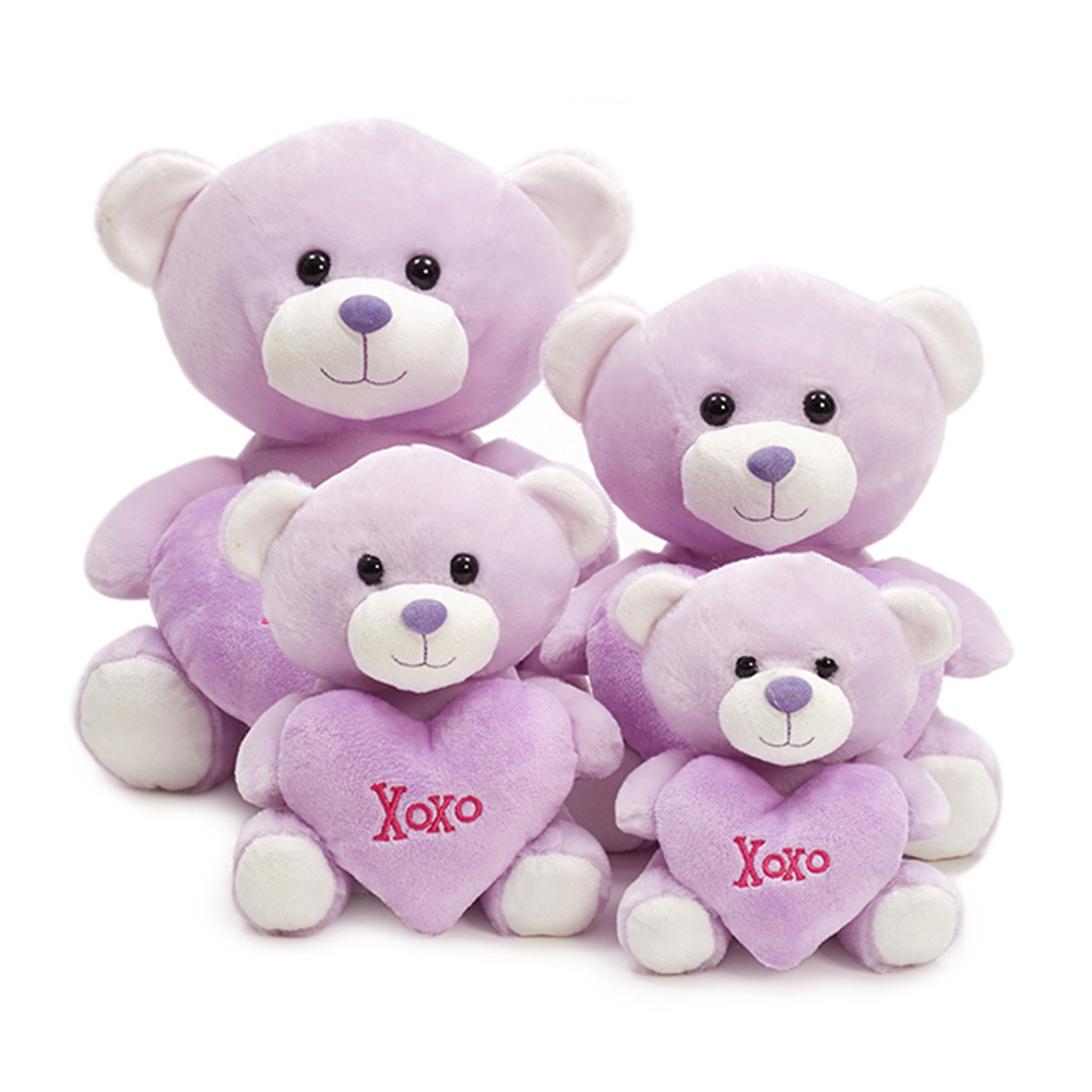 Oem Odm Valentine Stuffed Bears Wholesale Love Heart Plush Toy Teddy Bear For Gifts