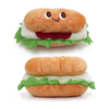 Wholesale Custom Fast Food Lunch Pack Design Soft Stuffed Plush Dog Toys Squeaky Pet Toy