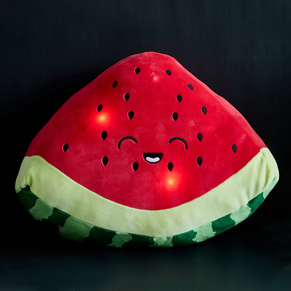 Wholesale Kawaii Custom Soft Stuffed Fruit Shape Plush Toy Pillow Baby Sleeping Kids Toy