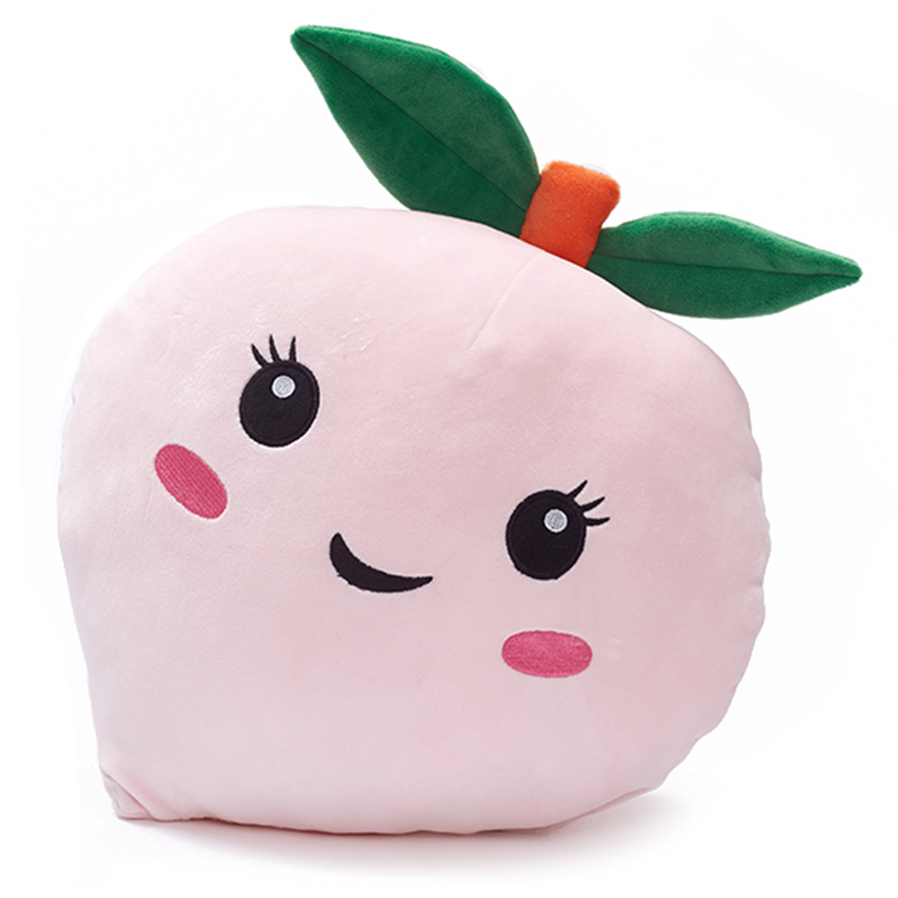 Wholesale Kawaii Custom Soft Stuffed Fruit Shape Plush Toy Pillow Baby Sleeping Kids Toy