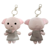 High Quality Factory Customization Logo Animal Plush Rings Toys Custom Plush Dolls  Keychain