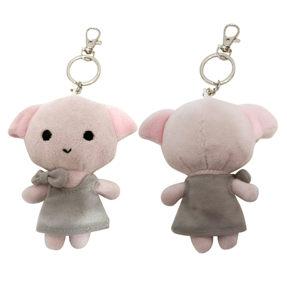 High Quality Factory Customization Logo Animal Plush Rings Toys Custom Plush Dolls  Keychain