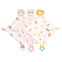Wholesale Custom Child Gift Cute Bear Baby Comforter Towel Baby Sleeping Appease Towel