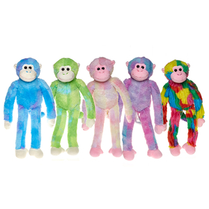 Rainbow monkey toy stuffed plush toy custom plush toy