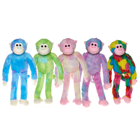 Rainbow monkey toy stuffed plush toy custom plush toy