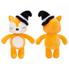 Custom Halloween Stuffed Plush Fox Pig Raccoon Penguin Toy In Pumpkin Head