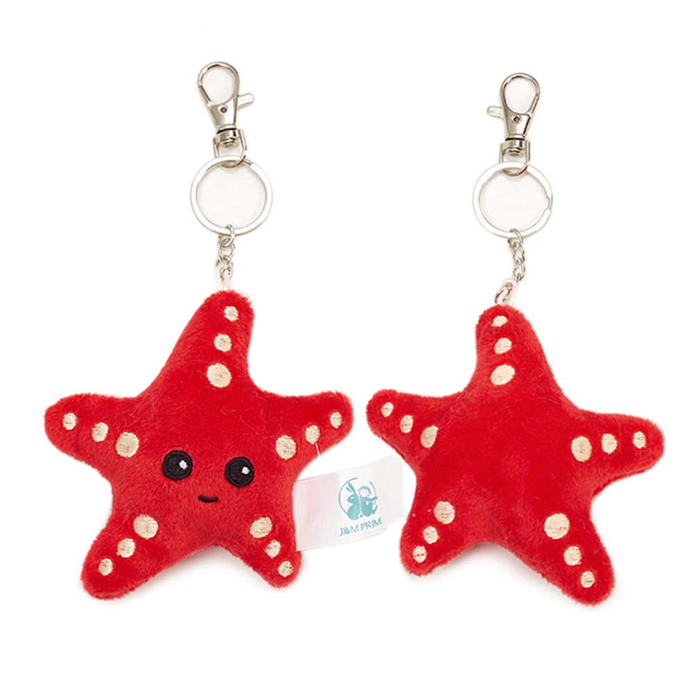 Mini Crab Octopus Starfish Shark Stuffed Sea Animal Toys Cute Plush Toy Keychain