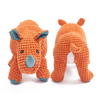 New Dog Toy Plush Rhino Shape Pet Dog Bite Chew Toys Set