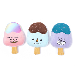 Manufacturer ODM Custom Training Dog Ice Cream Toys Plush Squeaky Toys for Pet