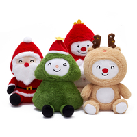 OEM ODM Custom Christmas Decorative Gift Stuffed Plushies Soft Santa Claus Plush Toy