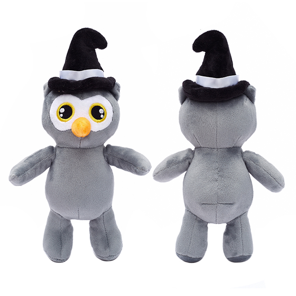 Custom Halloween Stuffed Plush Fox Pig Raccoon Penguin Toy In Pumpkin Head