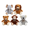 Wholesale Factory Custom Jungle Forest Animal Toys Soft Stuffed Dog Monkey Koala Bear Elephant Plush Toy