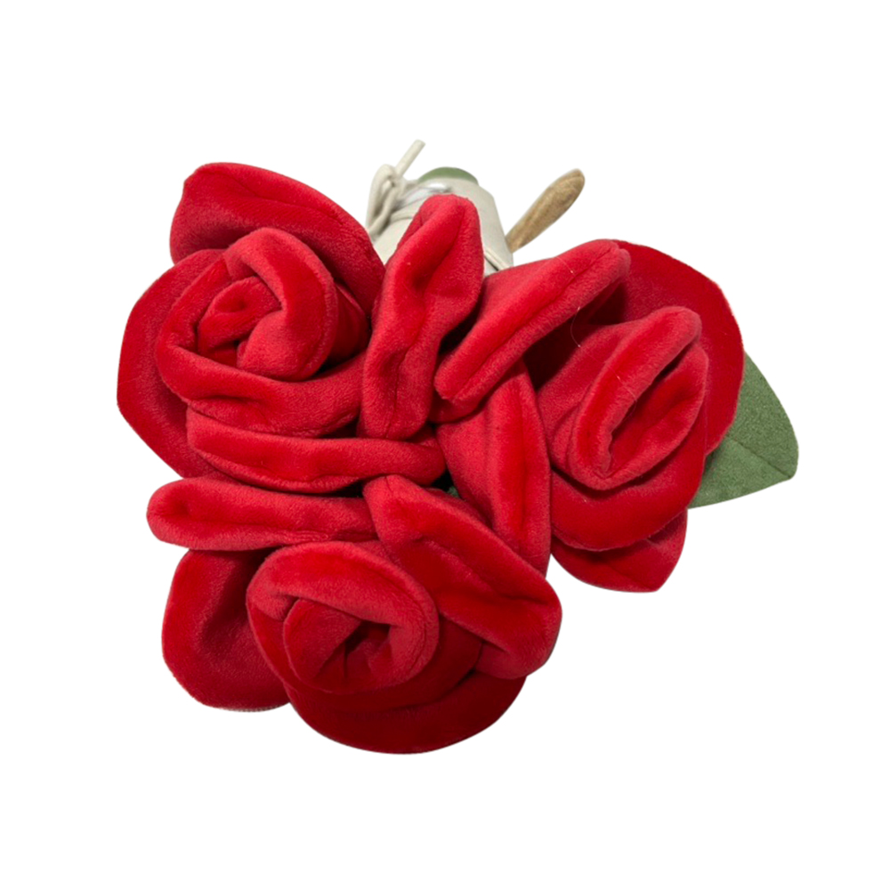 Hand Held Flower Plush Toys a Bouch of Rose Flower Bouquet for Girlfriend Creative Valentine's Day Presents