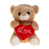 Cheap Plush Stuffed Teddy Bears With Red Heart Valentine Day Gift For Girlfriends
