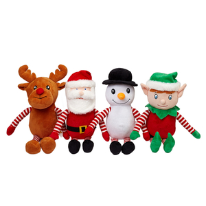 Customized Baby Toy Plush Christmas Santa Claus Snowman Plush Toy Doll